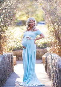 Baby Shower Maternity Dress Blue Online ...
